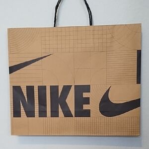 Nike Tan and Black Gift Bag